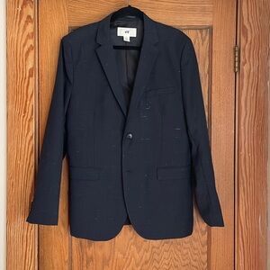 H&M Midnight Black Textured Blazer